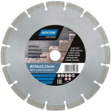 Norton Gyémánt Vágótárcsa Tégla és Cserép Vágásához 230x22.23 mm