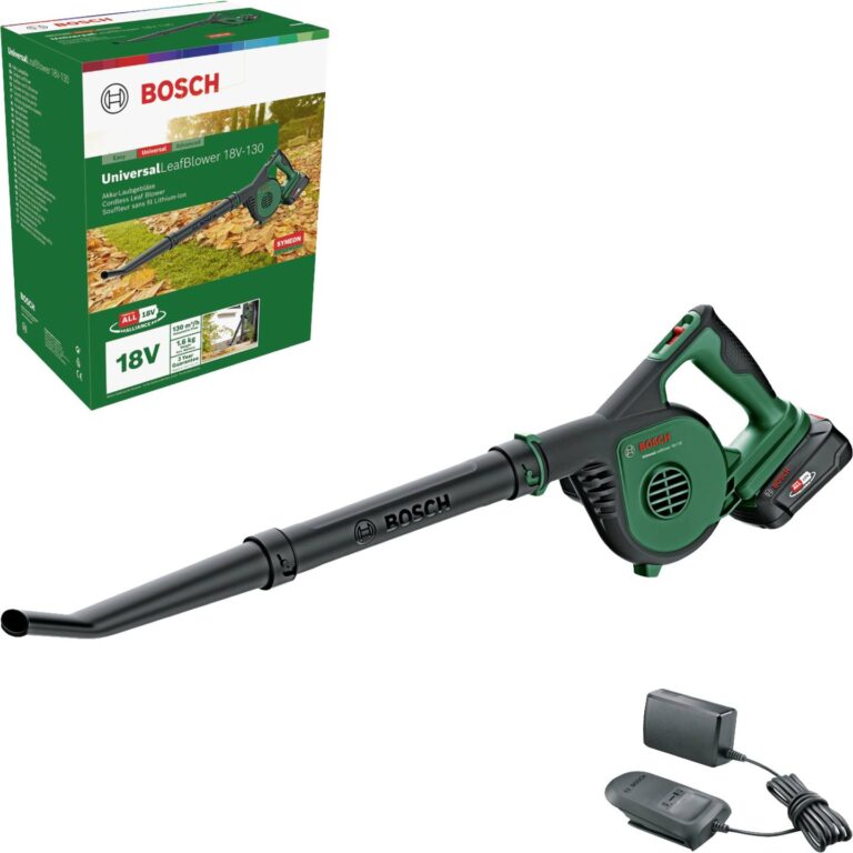 Bosch Zöld ULB 18V-130 akkus lombfúvó szett