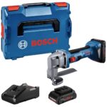 Bosch GSC 18V-16 E Akkus Lemezvágó Olló 2x ProCORE18V 4.0Ah, L-BOXX