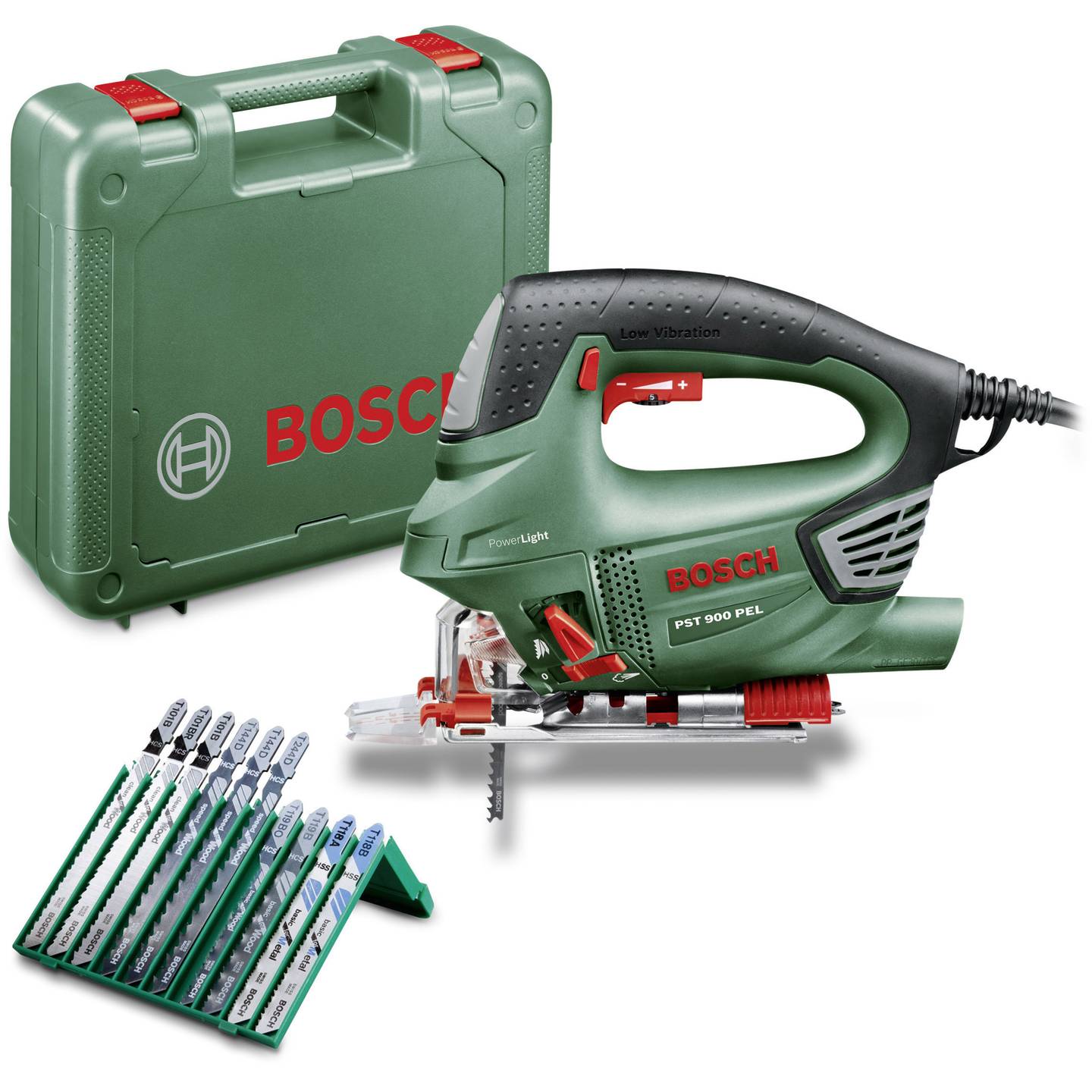 Bosch PST 900 PEL elektromos dekopírfűrész készlet Bosch PST 900 PEL elektromos dekopírfűrész készlet