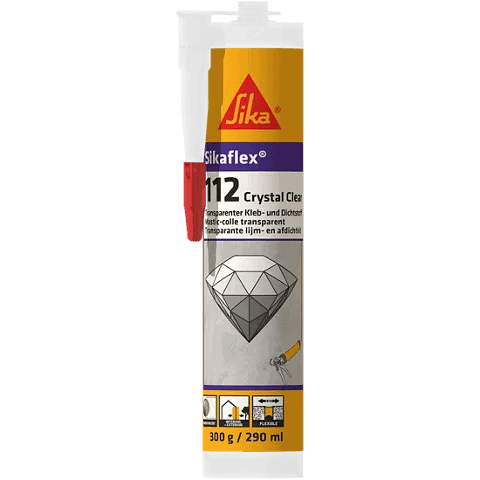 Sika Sikaflex-112 Crystal Clear univerzális ragasztó és tömítőanyag, 290 ml