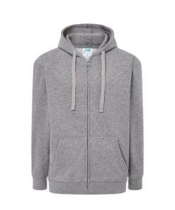 JHK Unisex Kapucnis Cipzáras Pulóver, 290 g/m²