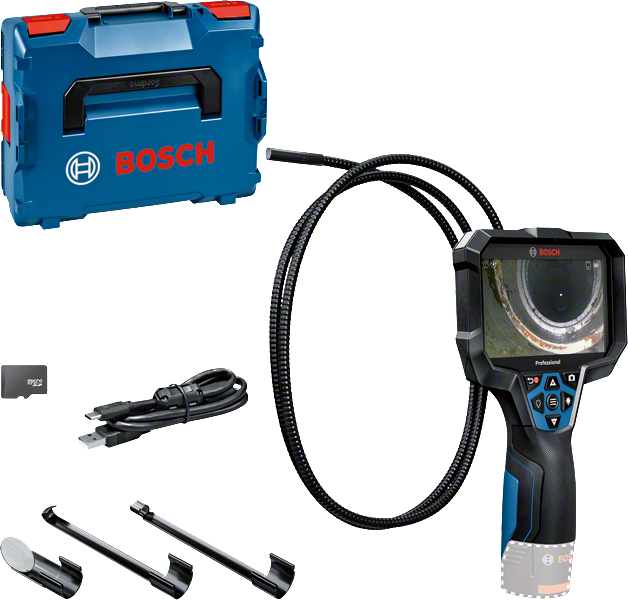 Bosch PRO GIC 12V-5-27 C inspekciós kamera 5"-os kijelzővel, L-BOXX-ban