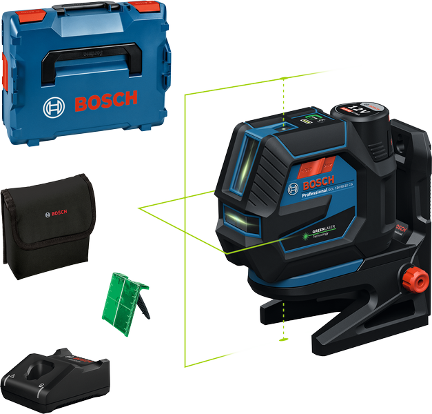 Bosch GCL 12V-50-22 CG Kombinált Lézer L-BOXX-ban, 1x 2.0Ah akkuval
