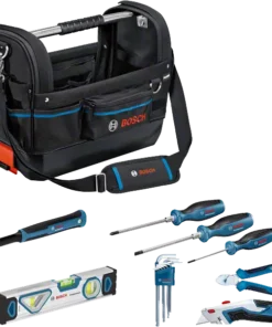 Bosch GWT 20 Szerszámtáska és 17 részes Professzionális Kéziszerszám Készlet