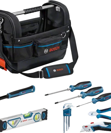 Bosch GWT 20 Szerszámtáska és 17 részes Professzionális Kéziszerszám Készlet