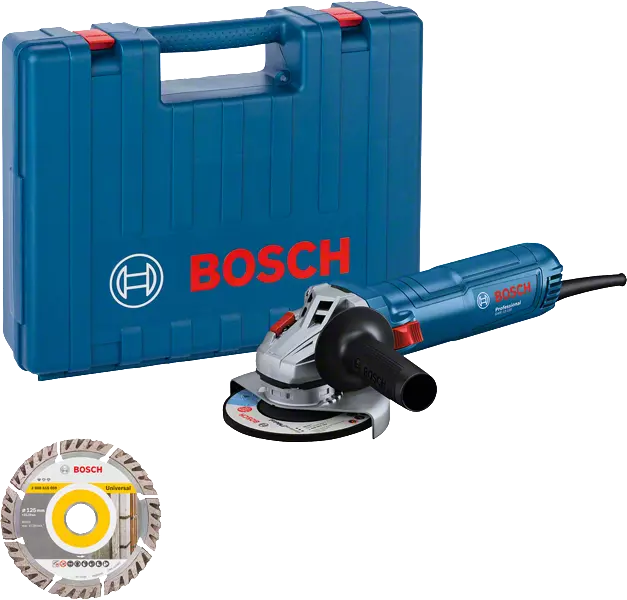 Bosch GWS 12-125 Professional sarokcsiszoló 1200 W, 125 mm tárcsaátmérővel, kofferben
