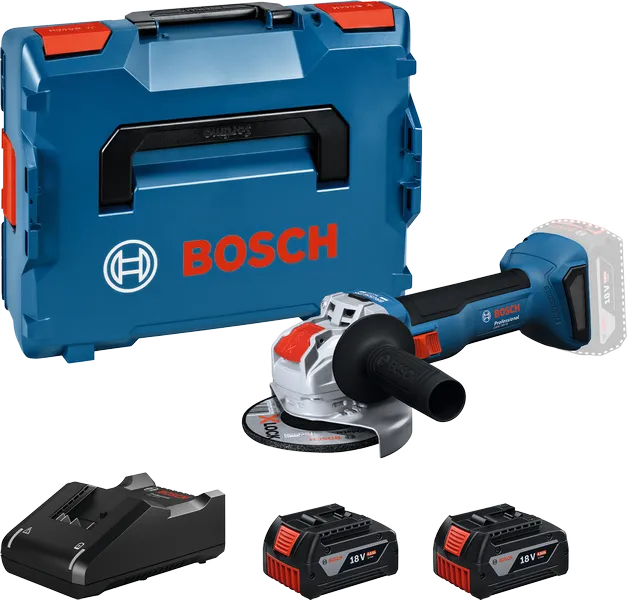 Bosch PRO GWX 18V-8 Akkus Sarokcsiszoló, 18V, 125mm, X-LOCK, L-BOXX-ban