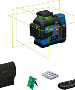 Bosch Professional GLL 12V-100-33 CG 360°-os Zöld Vonallézer Szintező Készlet