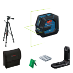 Bosch GLL 20-22 G Zöld Keresztlézer Szintező Állvánnyal és Kétféle Tápellátással