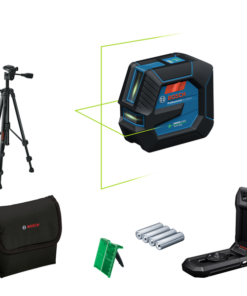 Bosch GLL 20-22 G Zöld Keresztlézer Szintező Állvánnyal és Kétféle Tápellátással
