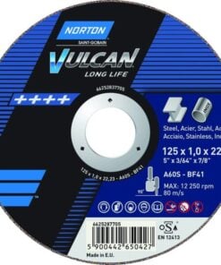 Norton Vulcan Plus Inox vágókorong 125x1x22,23 mm