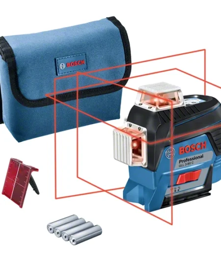 Bosch Professional GLL 3-80 360°-os vonallézer készlet AA elemekkel
