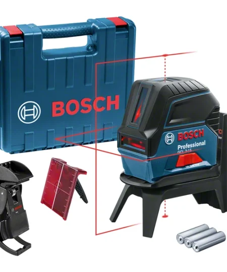 Bosch GCL2-15 keresztlézer AA elemekkel