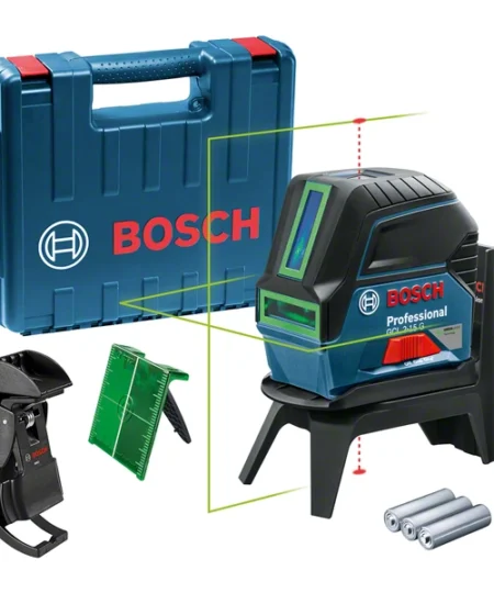 Bosch Professional GCL 2-15 G Kombinált Keresztlézer Zöld Lézerrel