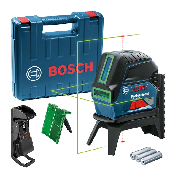 Bosch Professional GCL 2-15 G Kombinált Keresztlézer Zöld Lézerrel