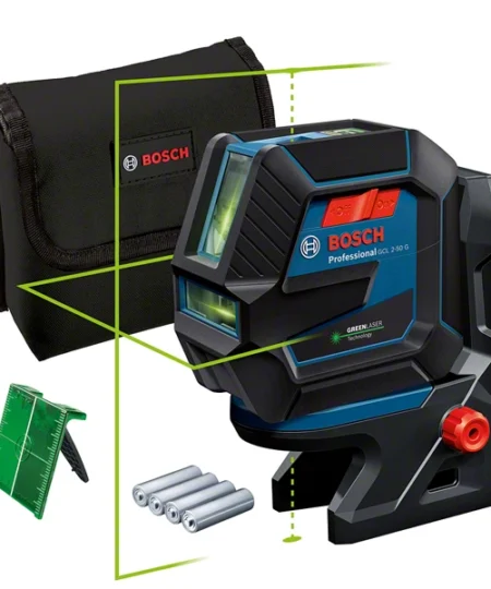 Bosch GCL 2-50 G Keresztlézer RM 10 Tartóval, AA Elemes