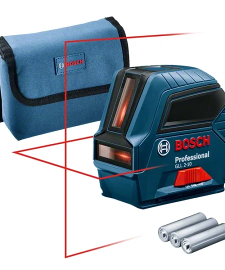 Bosch GLL 2-10 Keresztlézer Szintező, AA Elemes