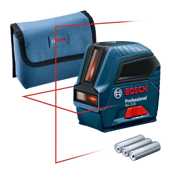 Bosch GLL 2-10 Keresztlézer Szintező, AA Elemes