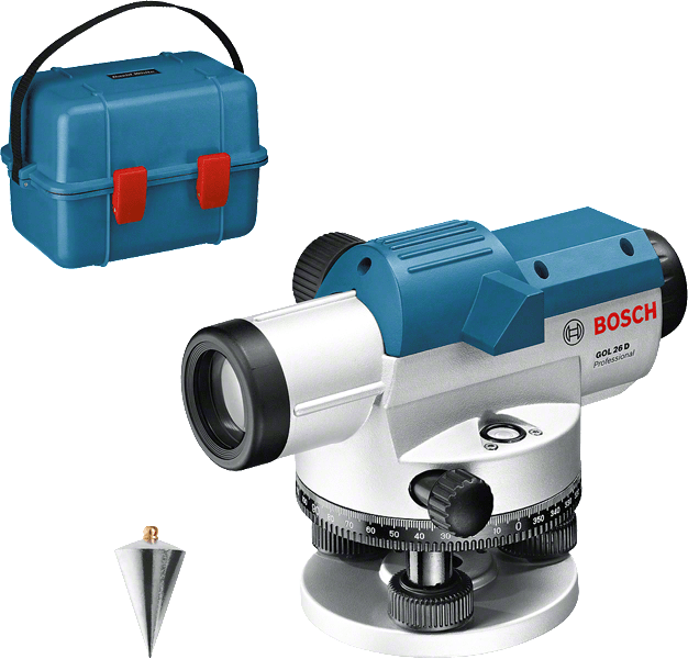 Bosch GOL 26D Optikai Szintező Készlet BT 160 Állvánnyal és GR 500 Mérőléccel