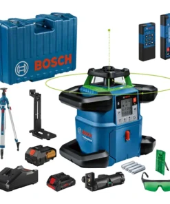 Bosch GRL 650 CHVG Rotációs Lézer Zöld Lézersugárral, 650m Hatótávval + BT 300 HD Állvány Készlet