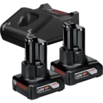 Bosch Professional GAL 12V-40 Gyorstöltő és 2x GBA 12V 6,0 Ah Akkumulátor Szett