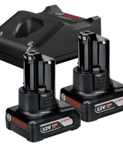 Bosch Professional GAL 12V-40 Gyorstöltő és 2x GBA 12V 6,0 Ah Akkumulátor Szett