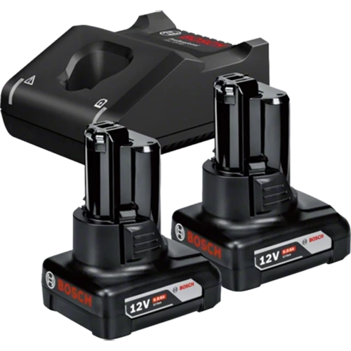 Bosch Professional GAL 12V-40 Gyorstöltő és 2x GBA 12V 6,0 Ah Akkumulátor Szett