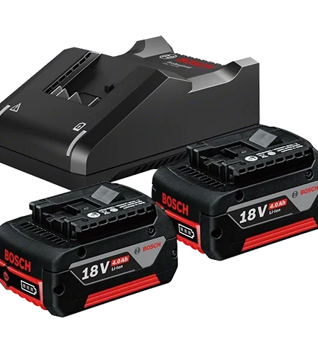Bosch 18V Akkumulátor és Töltő Szett (2x GBA 18V 4.0Ah, GAL 18V-40)