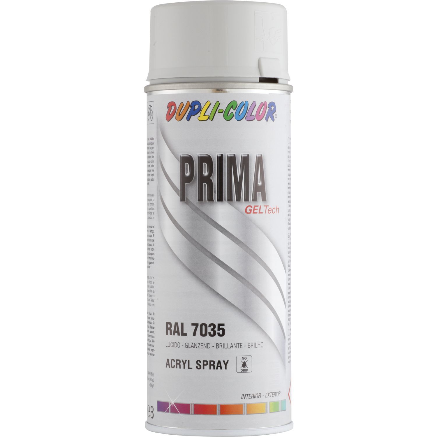 Dupli-Color Akril festékspray 400ml, RAL 7035 világosszürke, fényes