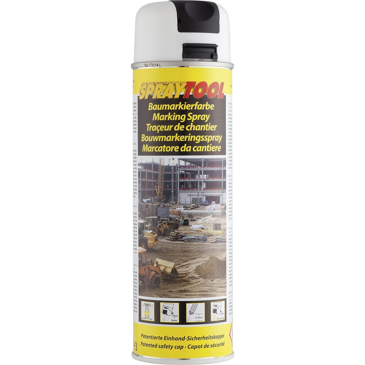 Jelölőfesték spray, fehér, 500 ml