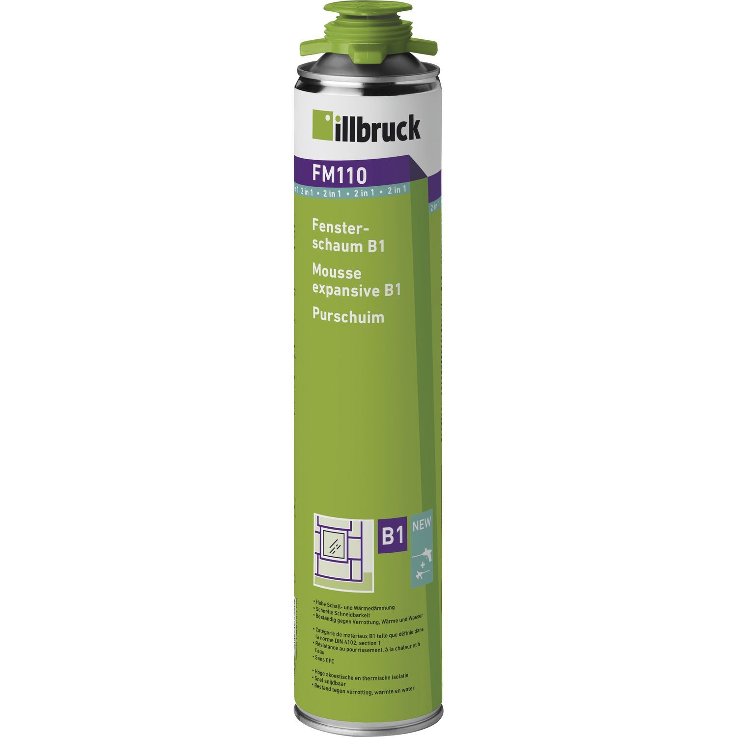 Illbruck FM110 1K Pisztolyos Purhab 750ml B1 Nehezen Éghető Illbruck FM110 1K Pisztolyos Purhab 750ml B1 Nehezen Éghető