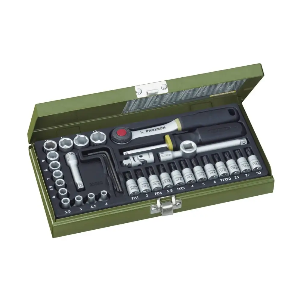 Proxxon PX23080 1/4" 36 részes dugókulcs készlet Proxxon PX23080 1/4" 36 részes dugókulcs készlet