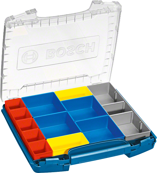 Bosch i-BOXX 53 aprócikk tároló rendszer, 12 dobozzal