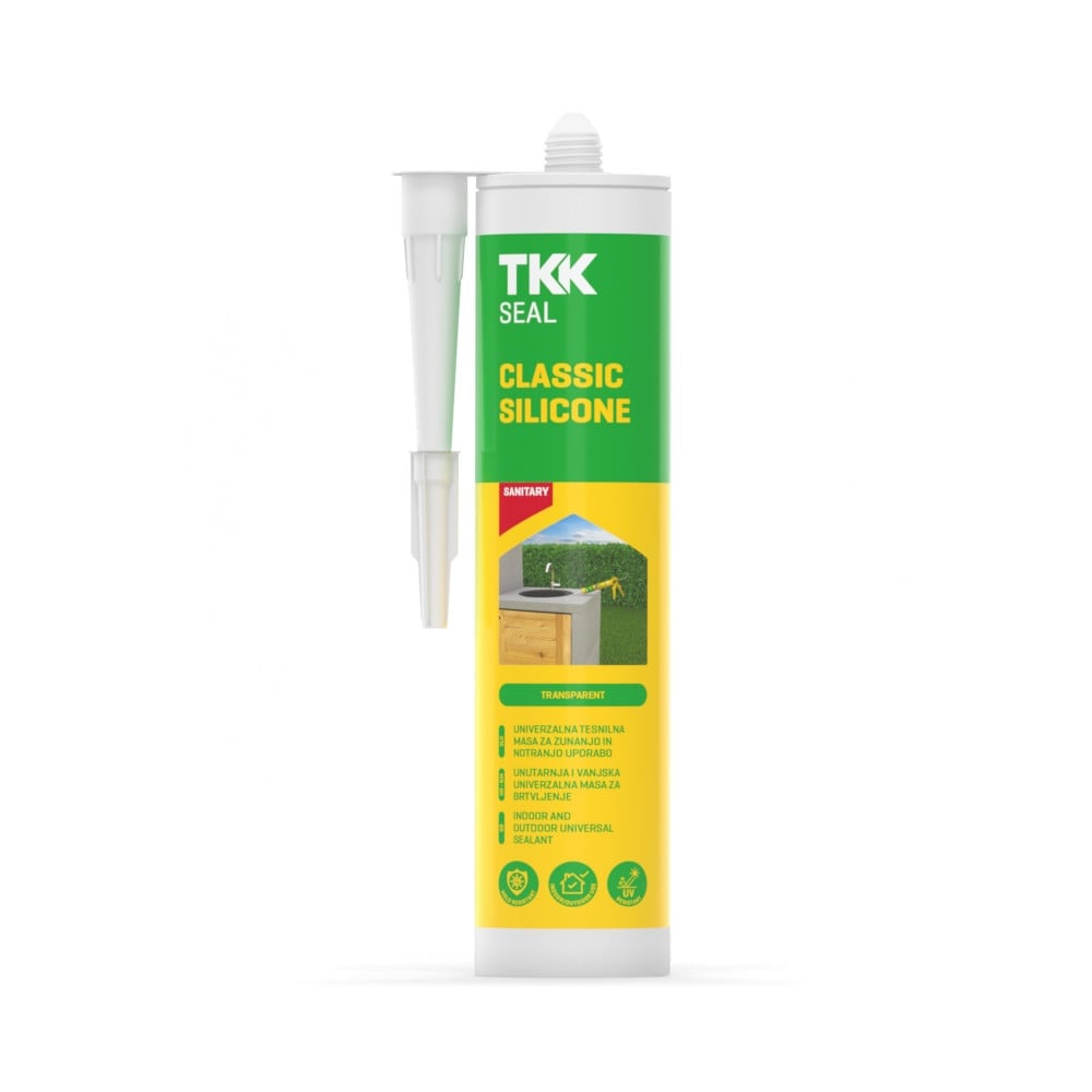 TKK SEAL CLASSIC Átlátszó Szilikon Tömítőanyag 280 ml TKK SEAL CLASSIC Átlátszó Szilikon Tömítőanyag 280 ml