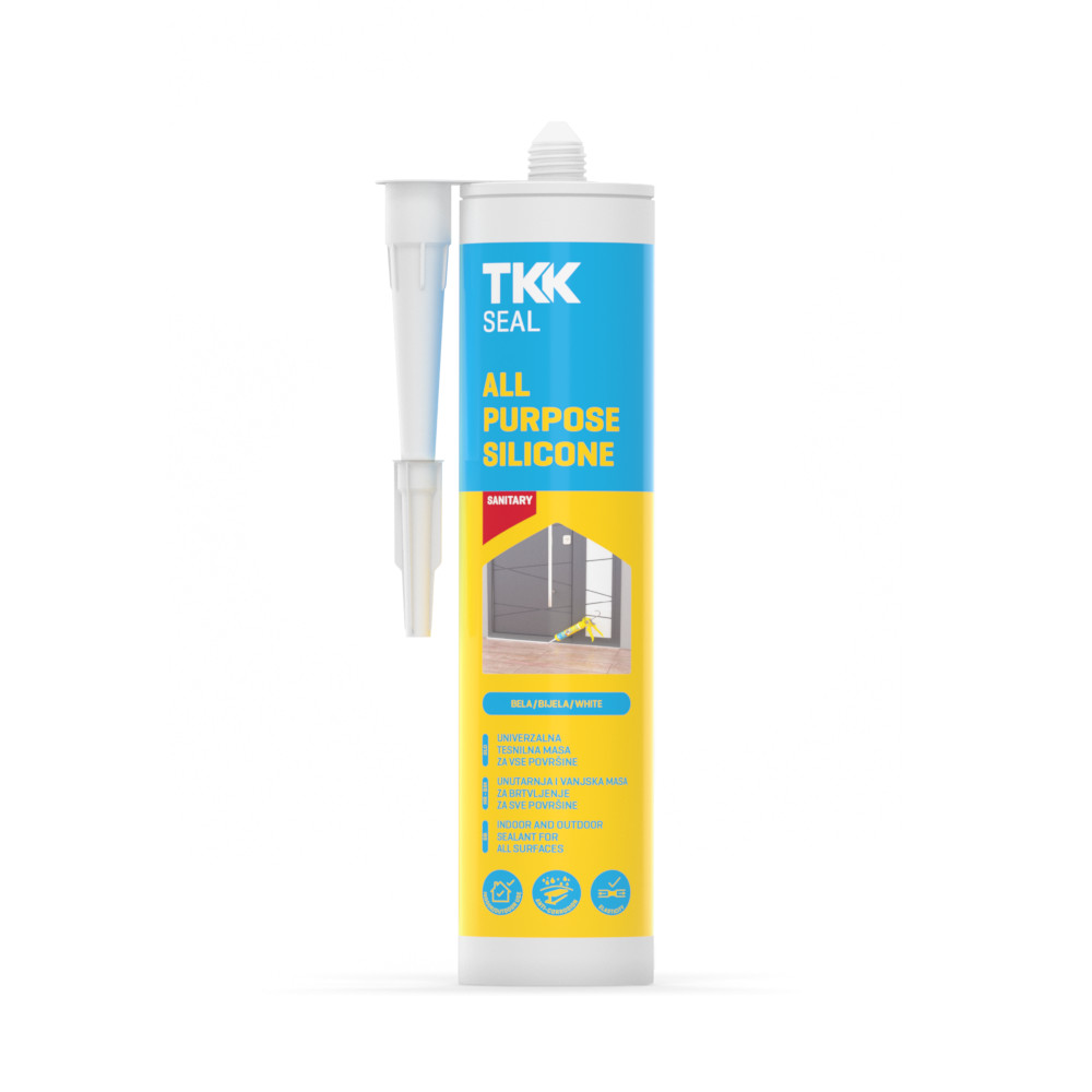 TKK Univerzális Szilikon Tömítőanyag 280 ml, Fehér TKK Univerzális Szilikon Tömítőanyag 280 ml, Fehér